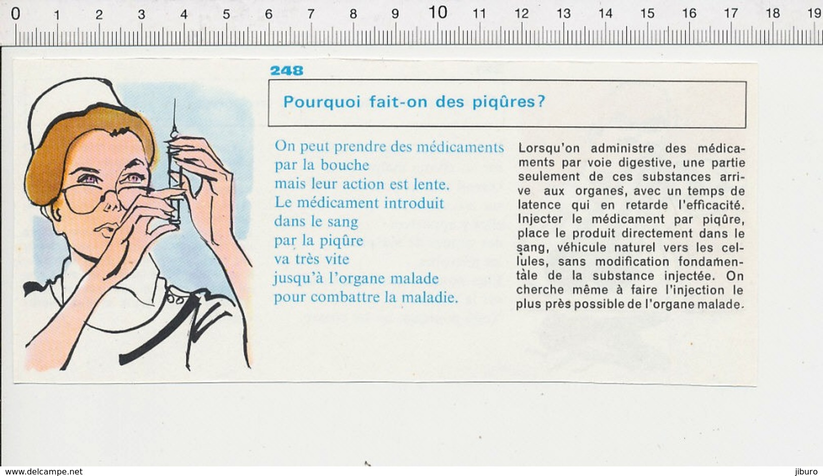 2 Scans Métier Infirmière Piqûre Seringue / Mouche Fisil De Chasse à Deux Canons Mouches Insecte  PF6 - Unclassified