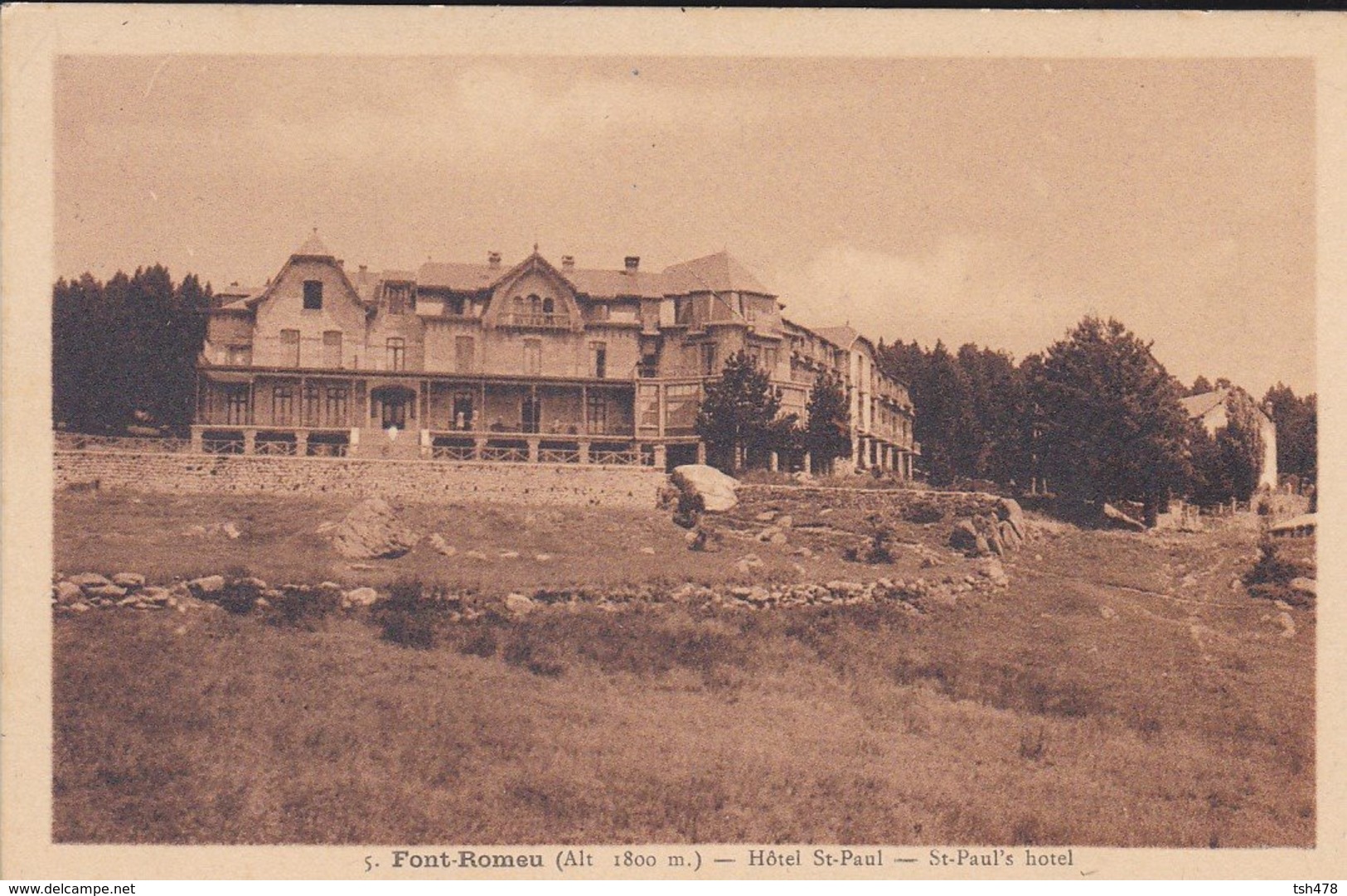 66----FONT-ROMEU---hôtel Saint-paul---voir 2 Scans - Autres & Non Classés