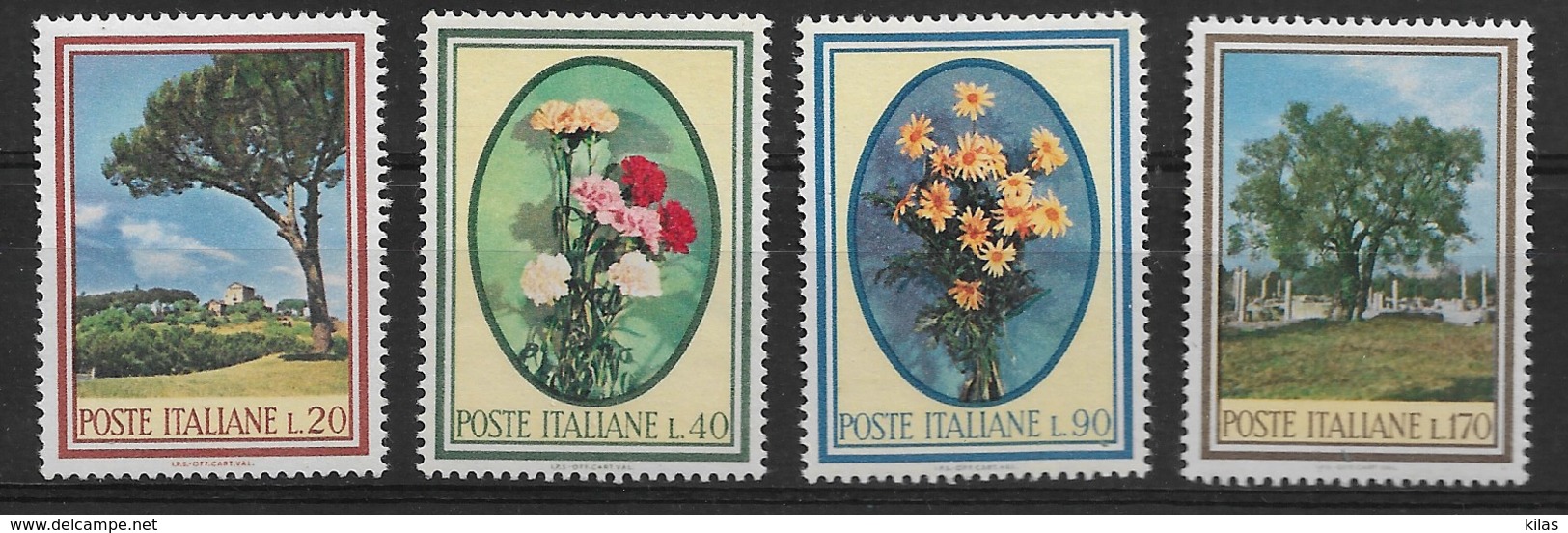 ITALY 1966 TREES AND FLOWERS MNH - Altri & Non Classificati