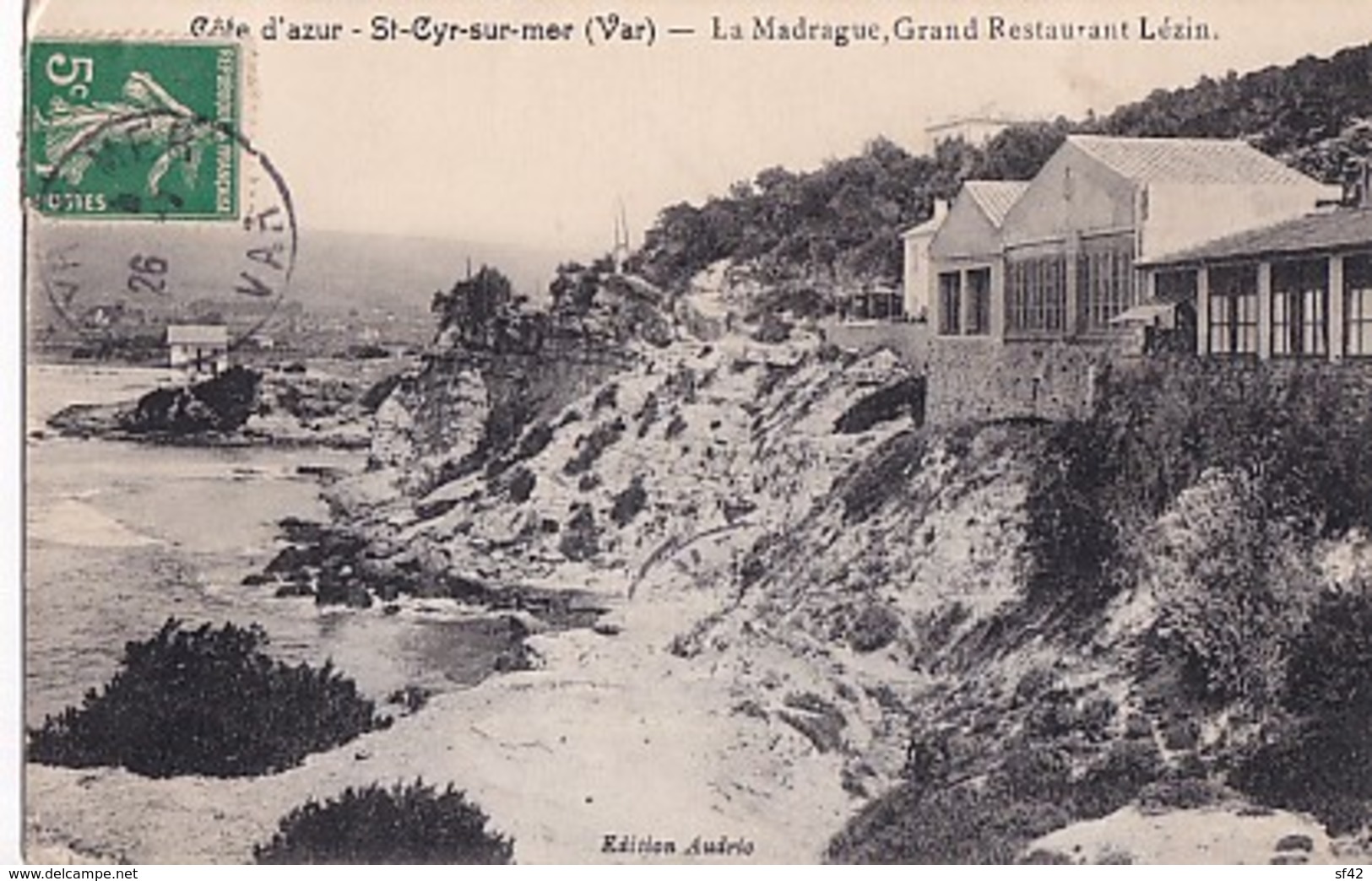 LES LECQUES      SAINT CYR SUR MER       LA MADRAGUE. GRAND RESTAURANT LEZIN - Les Lecques