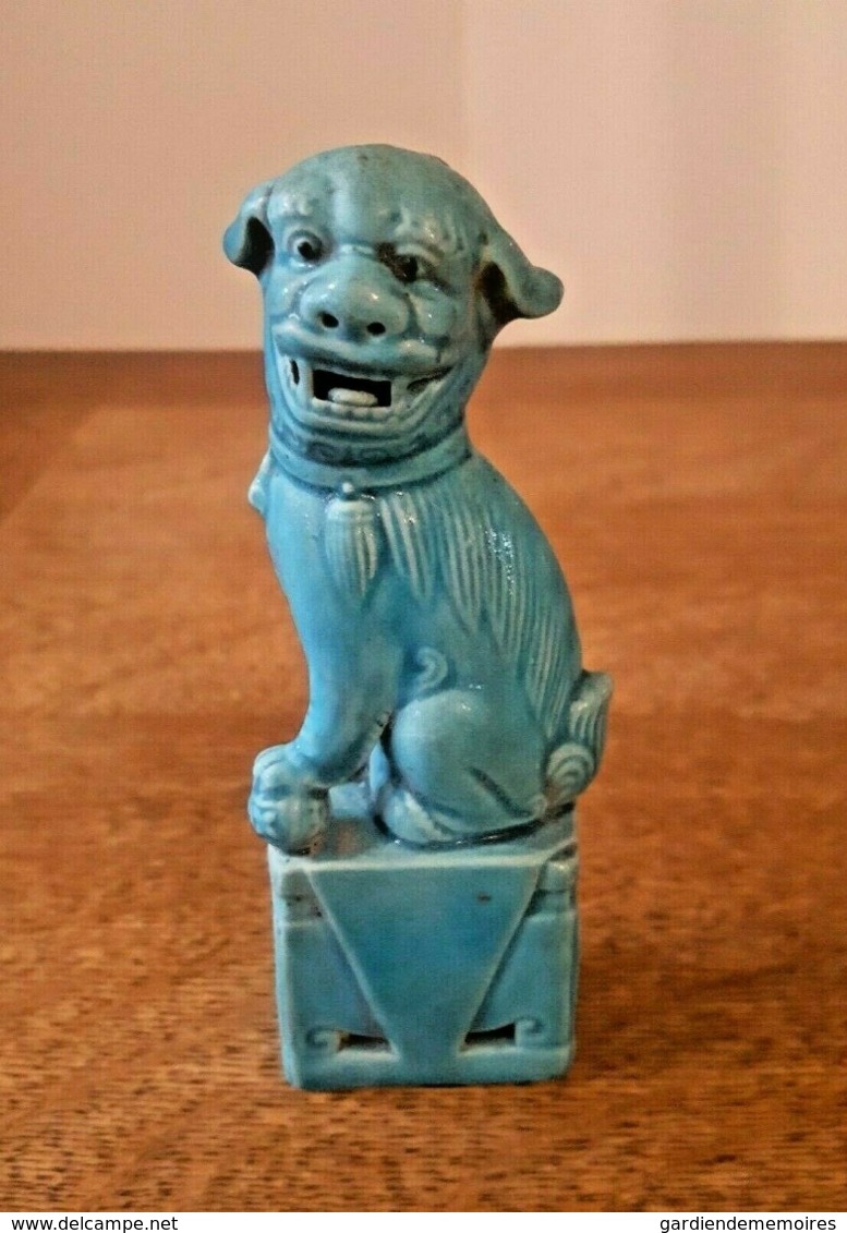 Ancienne Statuette - Chien De Fô Foo - Porcelaine De Chine, China, 富狗 中國瓷器 - Arte Asiatica