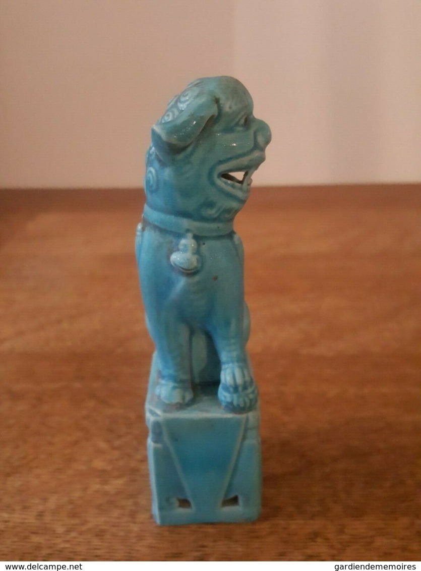 Ancienne Statuette - Chien De Fô Foo - Porcelaine De Chine, China, 富狗 中國瓷器 - Arte Asiatica