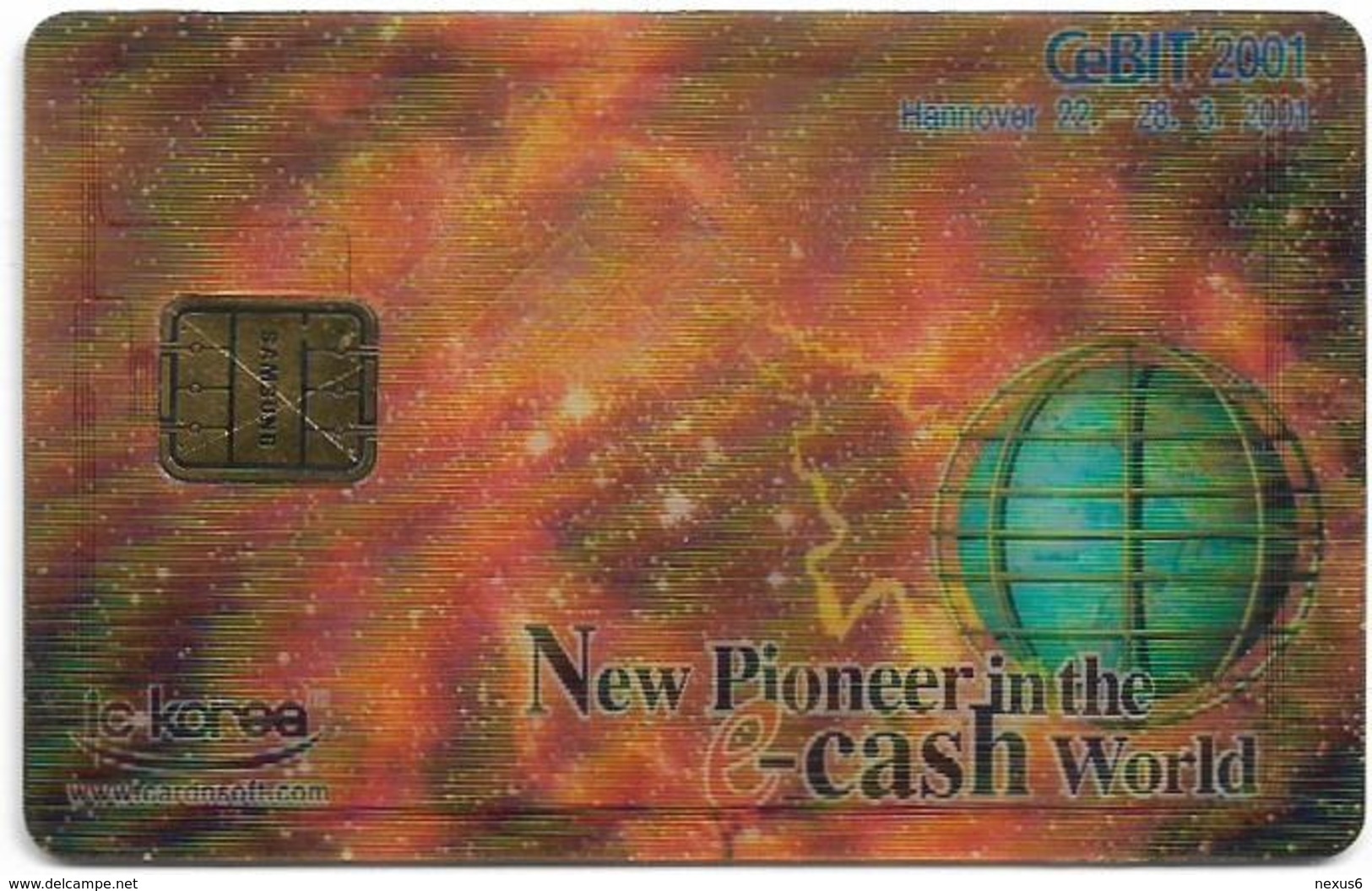 South Korea - IC Korea - Cebit 2001 Hannover Expo Demo 3D Card #3(Chip) - Corea Del Sud