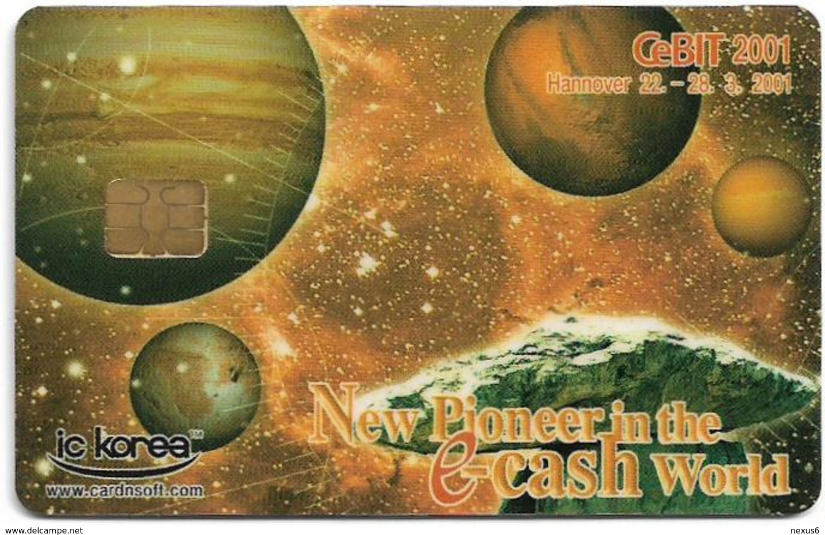 South Korea - IC Korea - Cebit 2001 Hannover Expo Demo Card #4(Chip/Magnetic) - Corée Du Sud