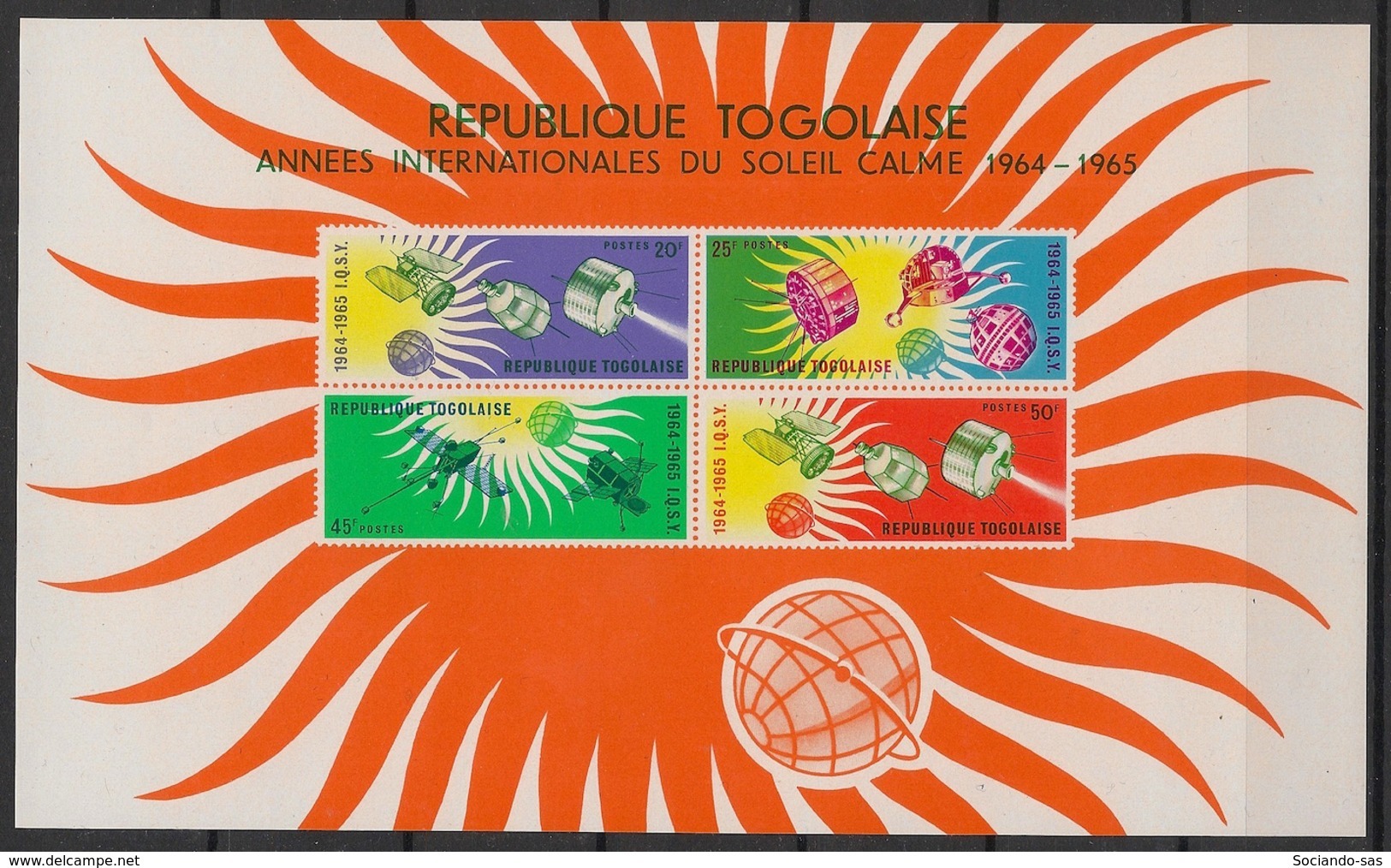 Togo - 1964 - Bloc Feuillet BF N°Yv. 13 - Année Du Soleil Calme - Neuf Luxe ** / MNH / Postfrisch - Afrika