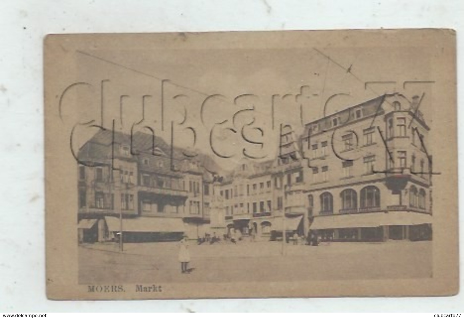 Moers (Allemagne, Rhénanie-Nord-Westphalie) : Markt Platz Im 1921 (lebendig) PF - Mörs