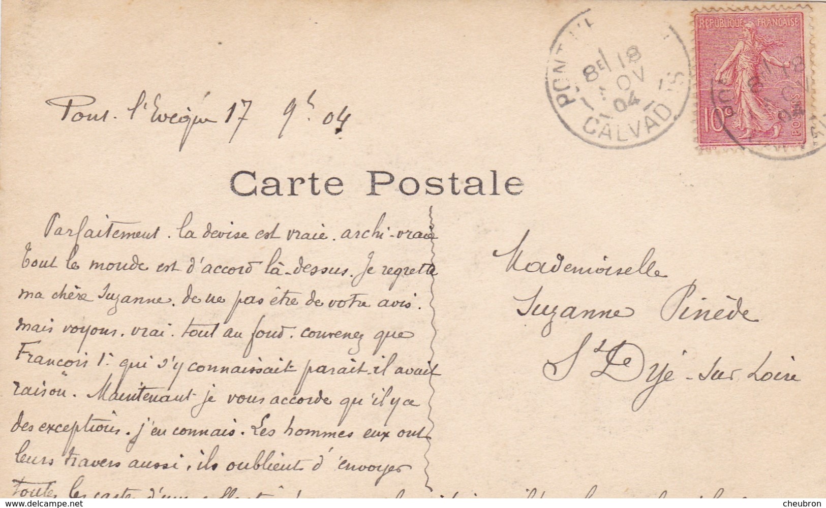 29.PONT L'EVEQUE (DE). CARTE FANTAISIE. CPA. SÉRIE COMPLÈTE DE 5 CARTES.." MIEUX VAUT SAVOIR LIRE ". .ANNEE 1904 + TEXTE