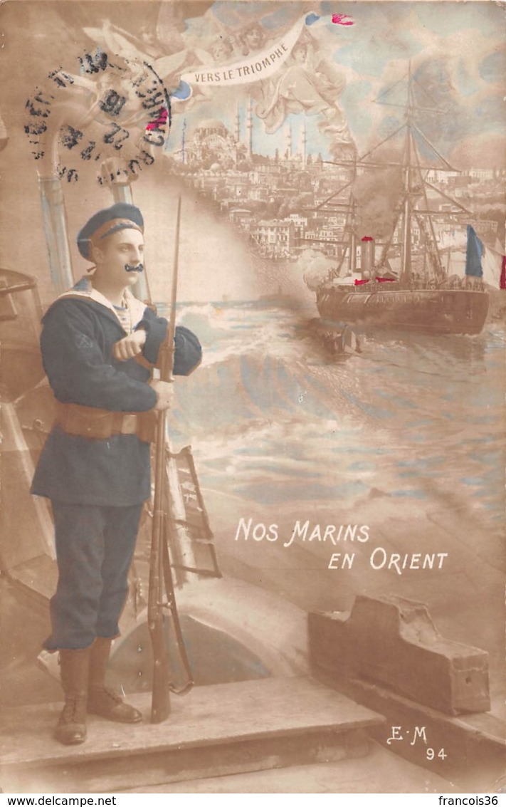 Carte CPA Patriotique - Nos Marins En Orient - Marin Marine - 1916 - Militaria - Patriotic