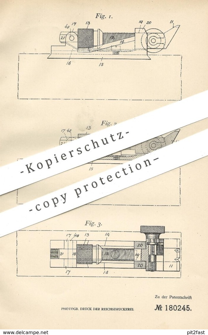 Original Patent - The Birmingham Small Arms Comp. Ltd. & George Norman , England , 1906 , Bockvisier Für Waffen | Gewehr - Historische Dokumente