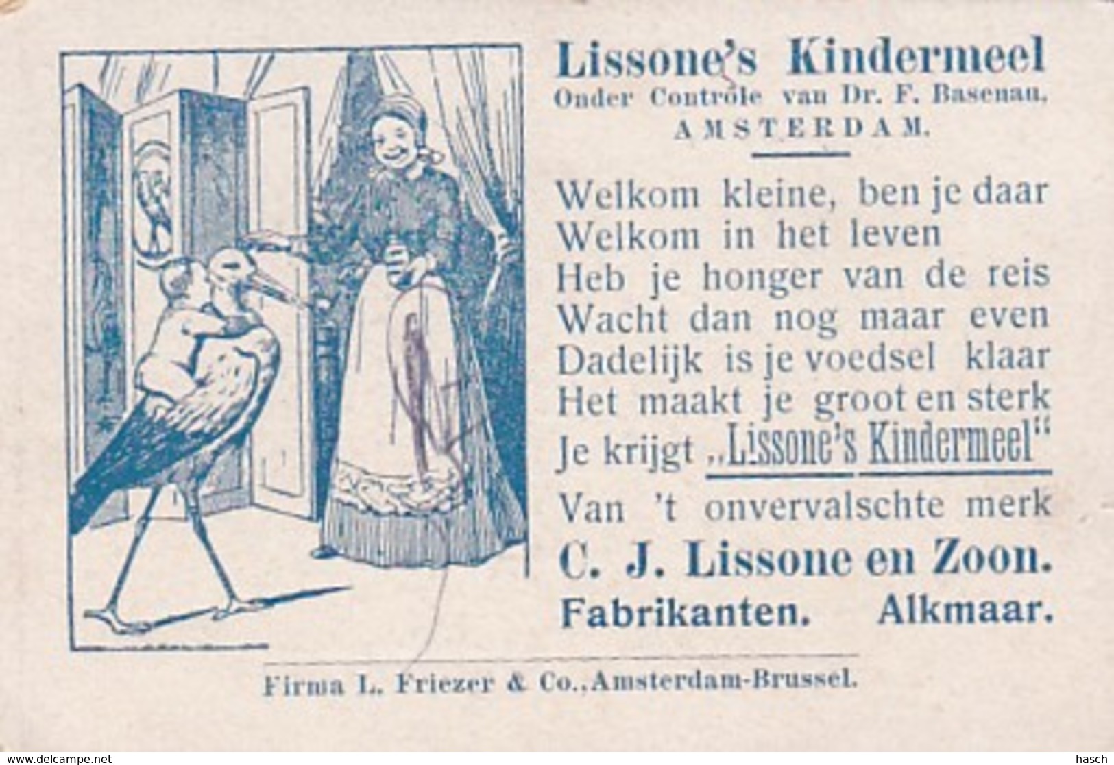 193788Lissone&rsquo S Kindermeel C.J. Lissone En Zoon. Fabrikanten. Alkmaar.No.15 Tullia (romeinsche Geschi.(klein Sch - Andere & Zonder Classificatie