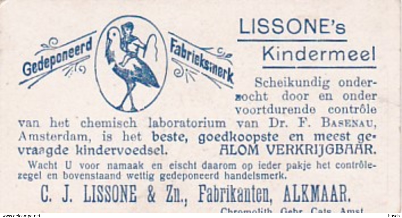 193793Lissone's Kindermeel C.J. Lissone En Zoon. Fabrikanten. Alkmaar. Verzamelplaatjes ,,Sinbad De Zeeman: De Zee - Andere & Zonder Classificatie