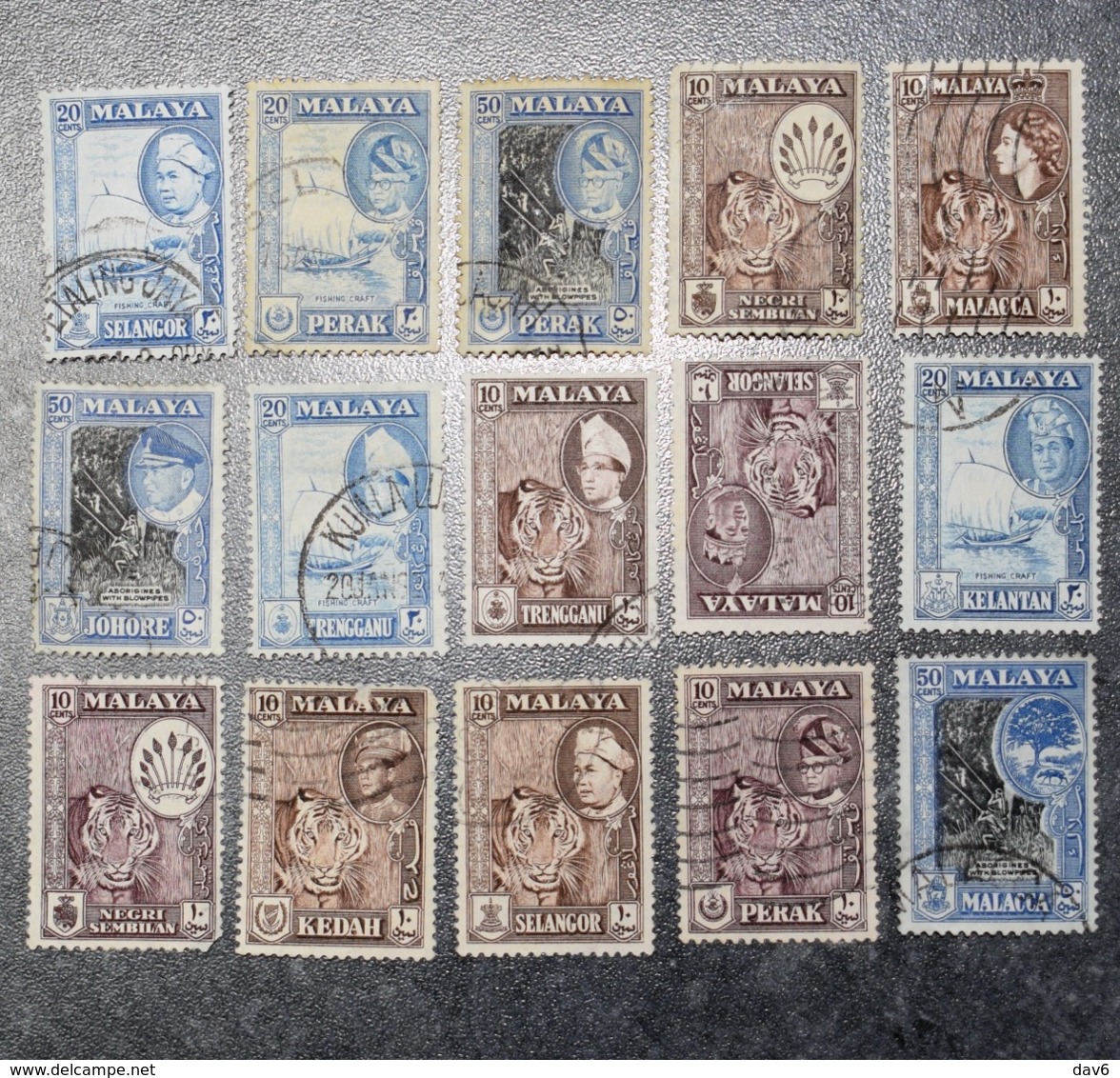 MALAYSIA  STAMPS  States  1957   Used And A Few MM      ~~L@@K~~ - Federation Of Malaya