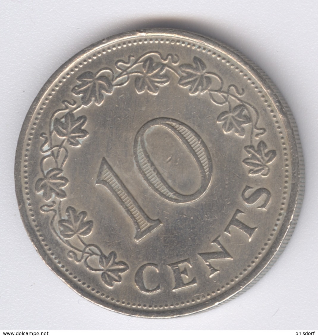 MALTA 1972: 10 Cents, KM 11 - Malta