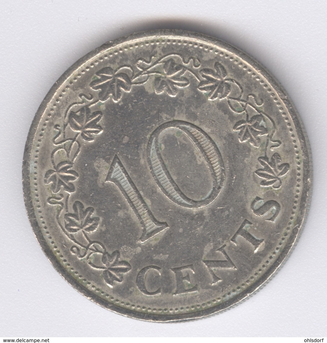 MALTA 1972: 10 Cents, KM 11 - Malte