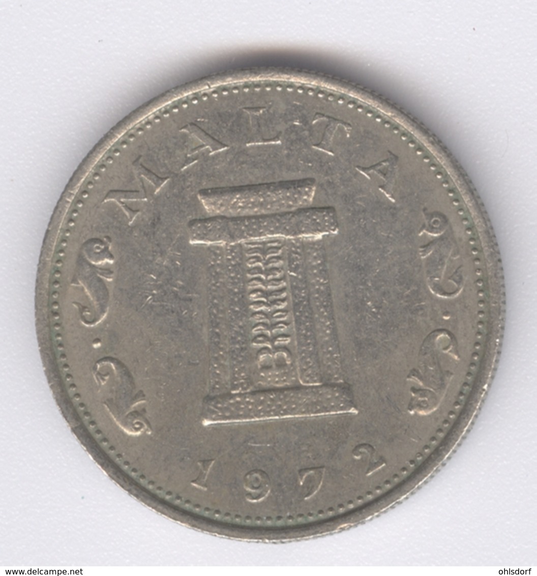 MALTA 1972: 5 Cents, KM 10 - Malte