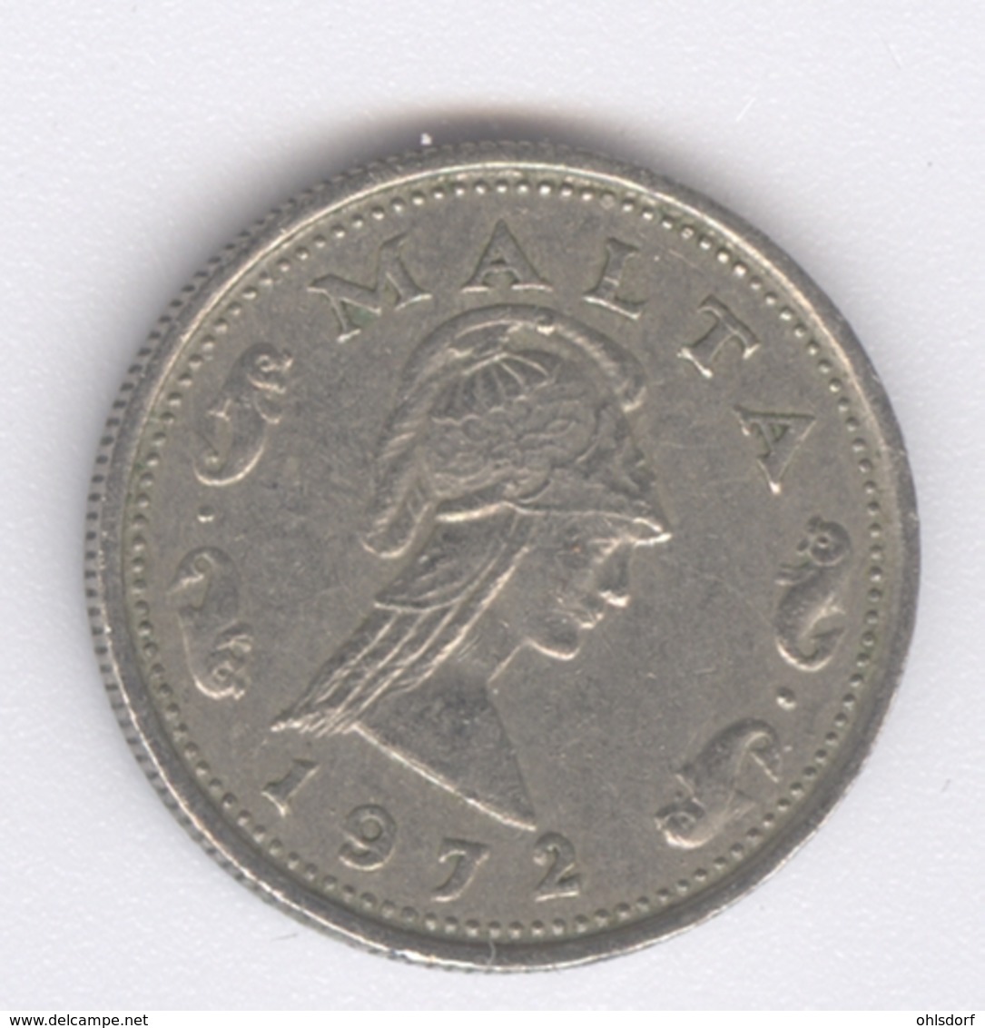 MALTA 1972: 2 Cents, KM 9 - Malta