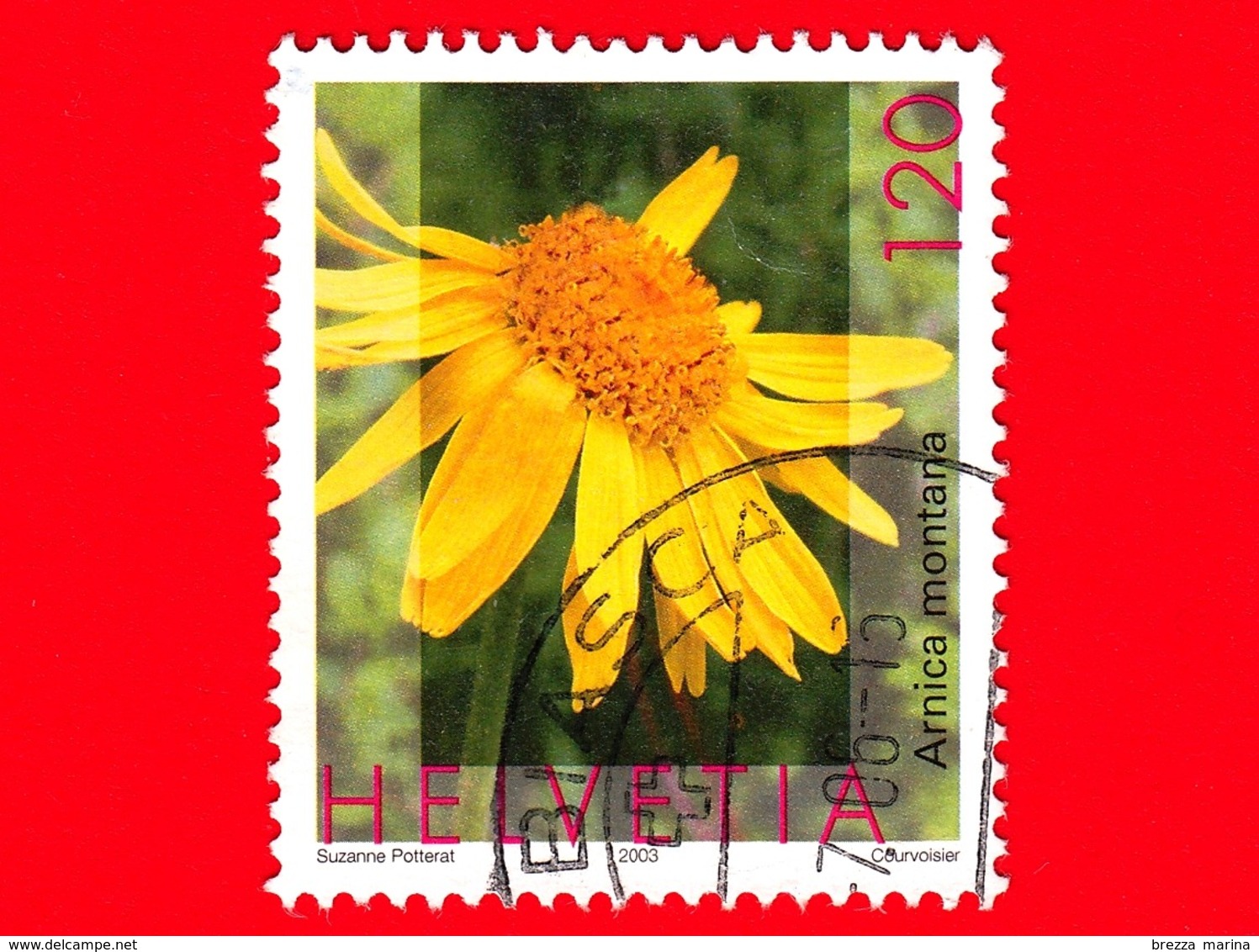 SVIZZERA - HELVETIA - Usato - 2003 - Piante Medicinali - (Arnica Montana) - 120 - Usati