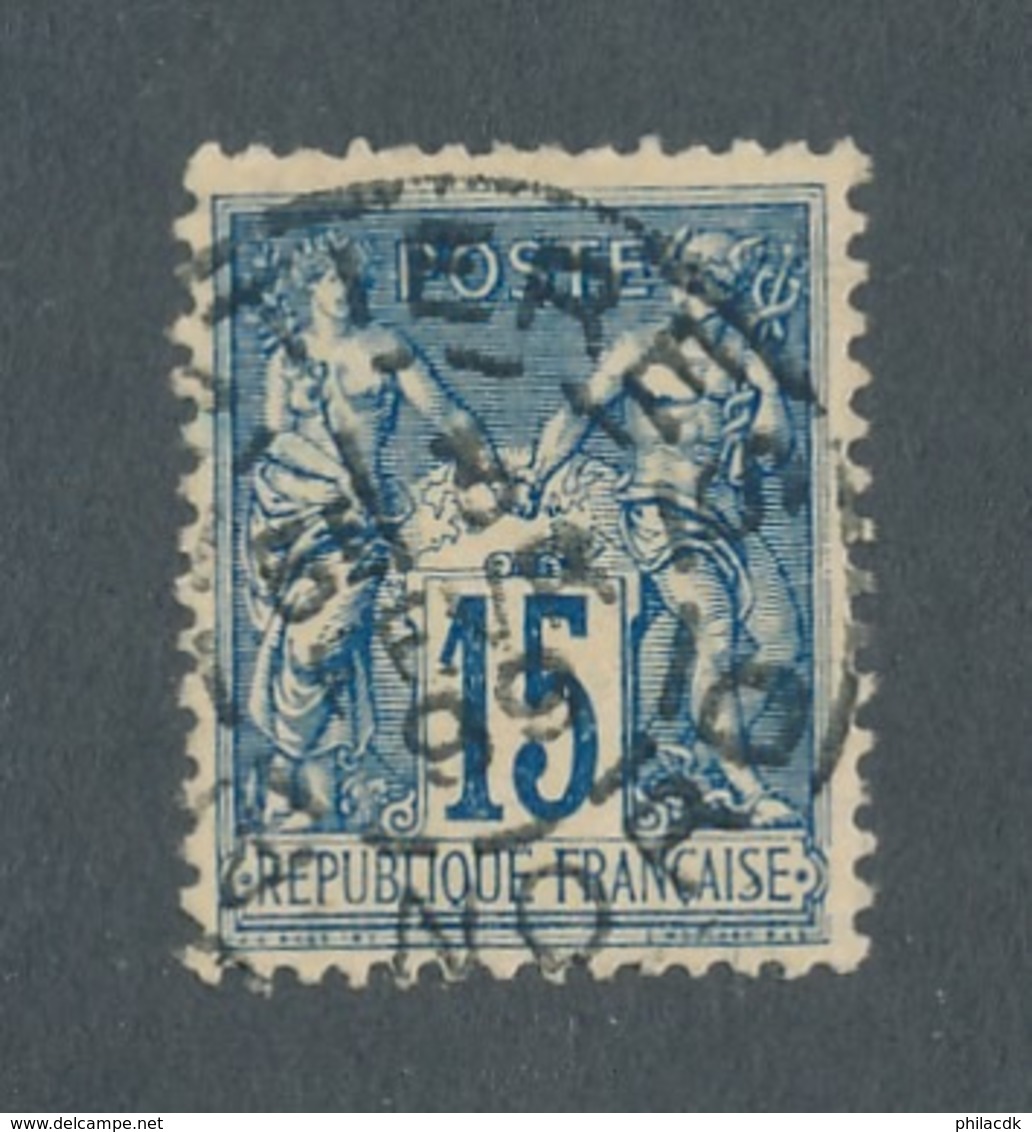 FRANCE - N°YT 90 OBLITERE CAD ARMENTIERES DU 03/02/1899 - 1876-1898 Sage (Type II)