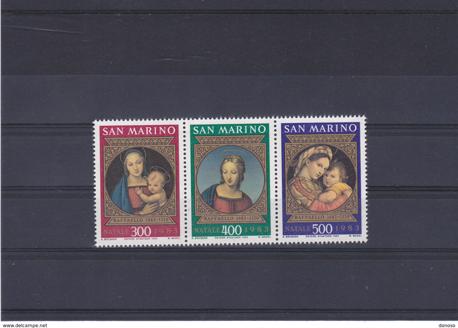 SAINT MARIN 1983 PEINTURES DE RAPHAËL NOËL Yvert 1084-1086 NEUF** MNH - Ungebraucht