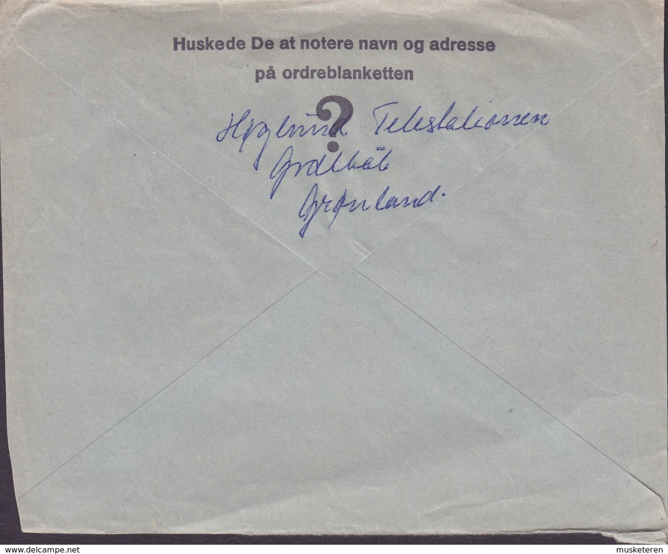 Greenland HØGLUND Telestationen SDR. STRØMFJORD 1965 Cover Brief MESSEN Købmagergade København K. Fr. IX. Single - Storia Postale