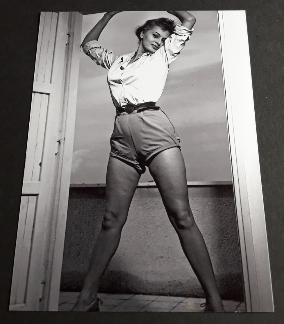 SOPHIA LOREN # Sexy Pin-Up Girl Portrait # Großes Star-Photo, Ca. 13 X 18 Cm # [19-4566] - Photographs