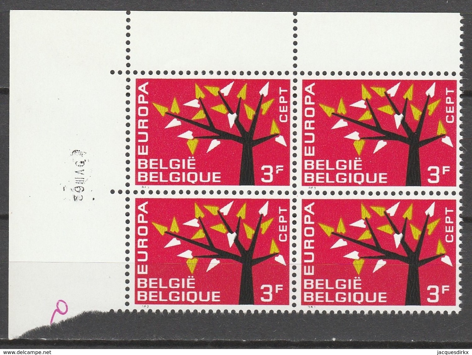 Belgie  .   OBP  .    1222-V    Blok Van 4  .    **    .  Postfris  .   /   .  Neuf SANS Charniere - Unused Stamps