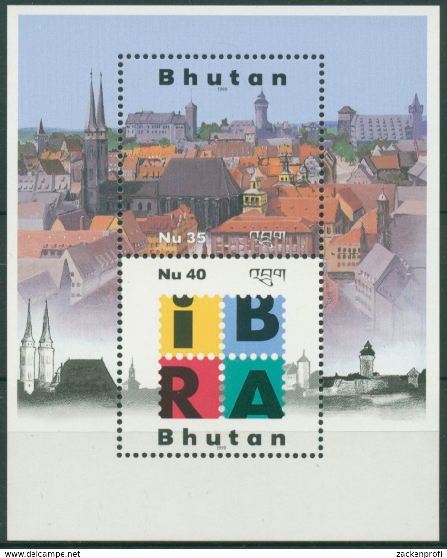 Bhutan 1999 IBRA '99 Nürnberg Block 383 Postfrisch (C30097) - Bhutan