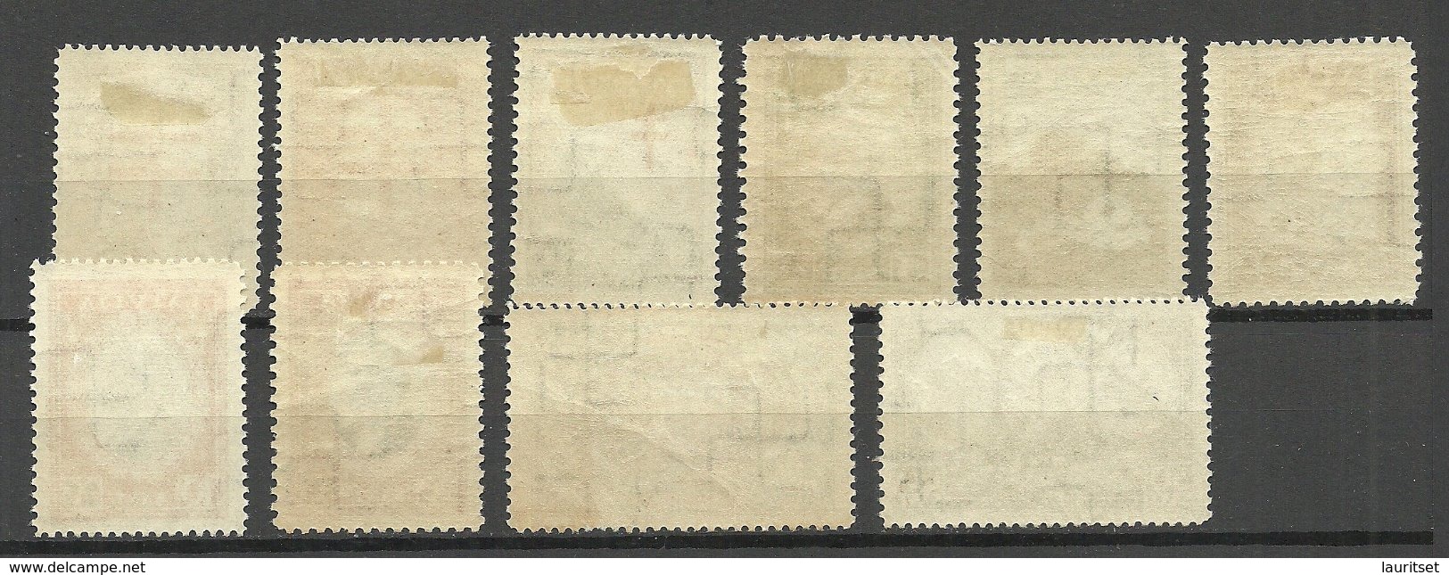 LETTLAND Latvia 1931 Michel 180 - 189 Incl. Better Watermark Positions - Letonia