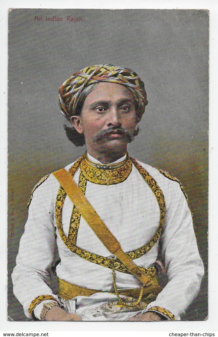 An Indian Rajah - Undivided Back - India