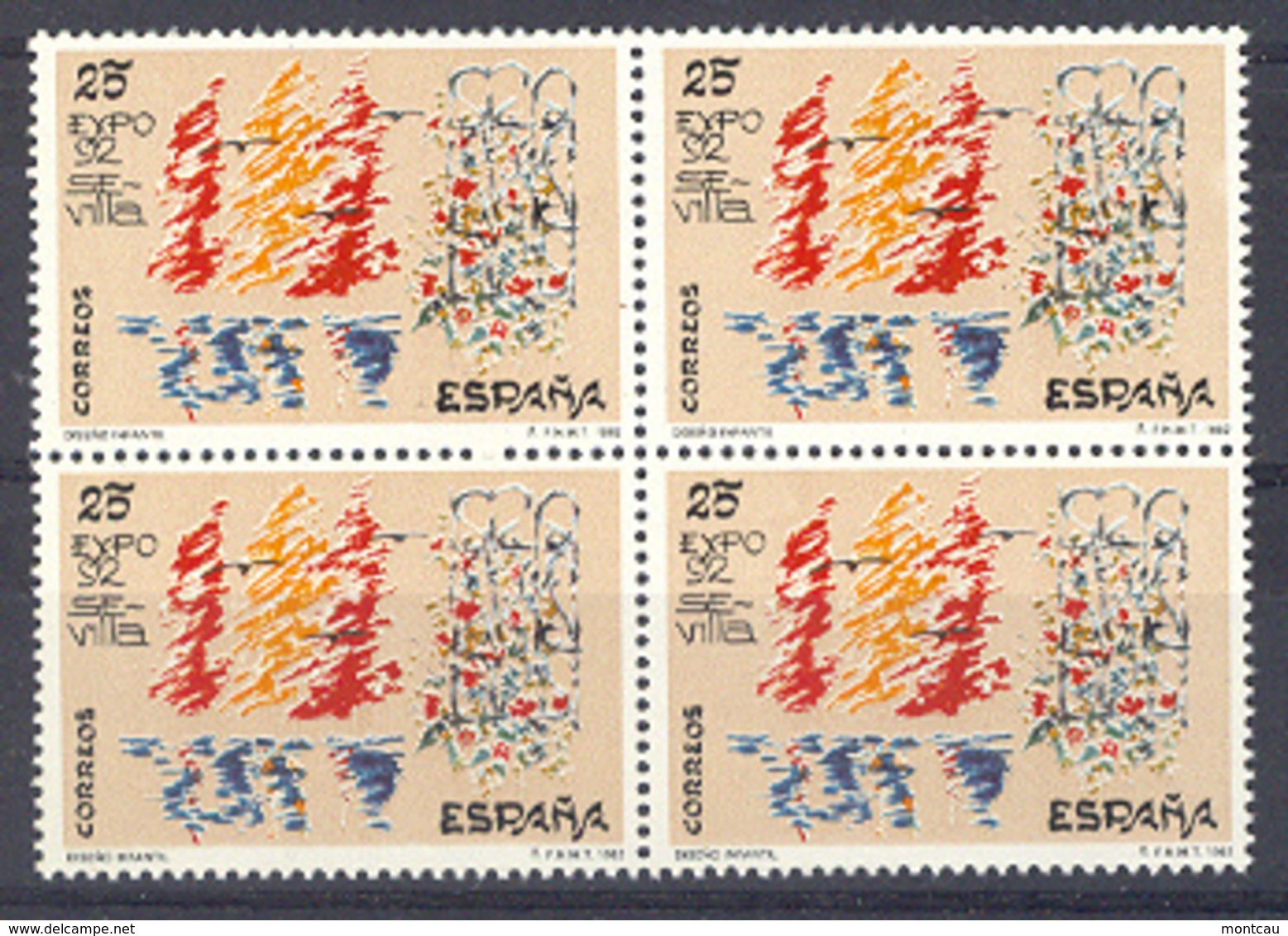 Spain 1992 - Dis. Infantil. Expo'92 Ed 3153 Bl (**) - Nuevos