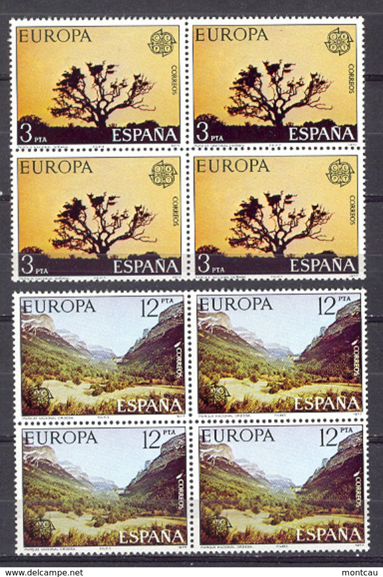 Spain 1977 - Europa Ed 2413-14 Bloque (**) - Nuevos