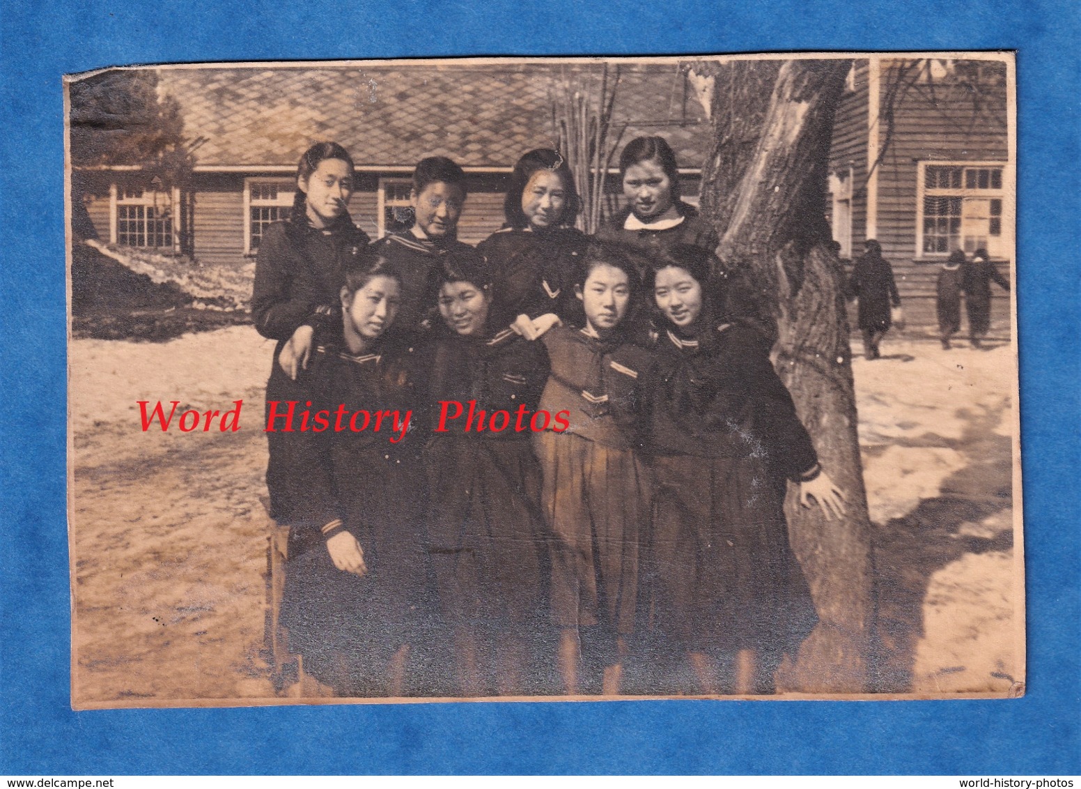 Photo Ancienne - SAPPORO Japon - Portrait De Jeune Fille Japonaise à L'école - Enfant Asian Garçon Japanese Girl Ecolier - Non Classés