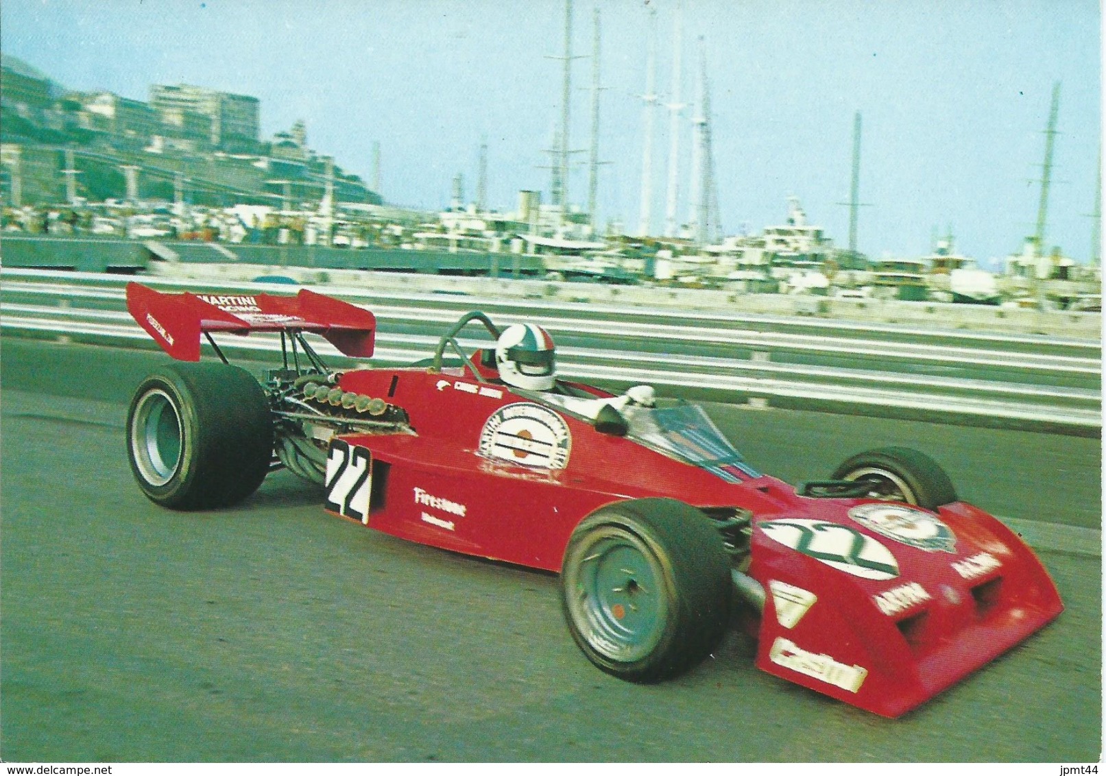 Monaco : Chris Amon Sur Tecno. Vue Du Port. - Grand Prix / F1