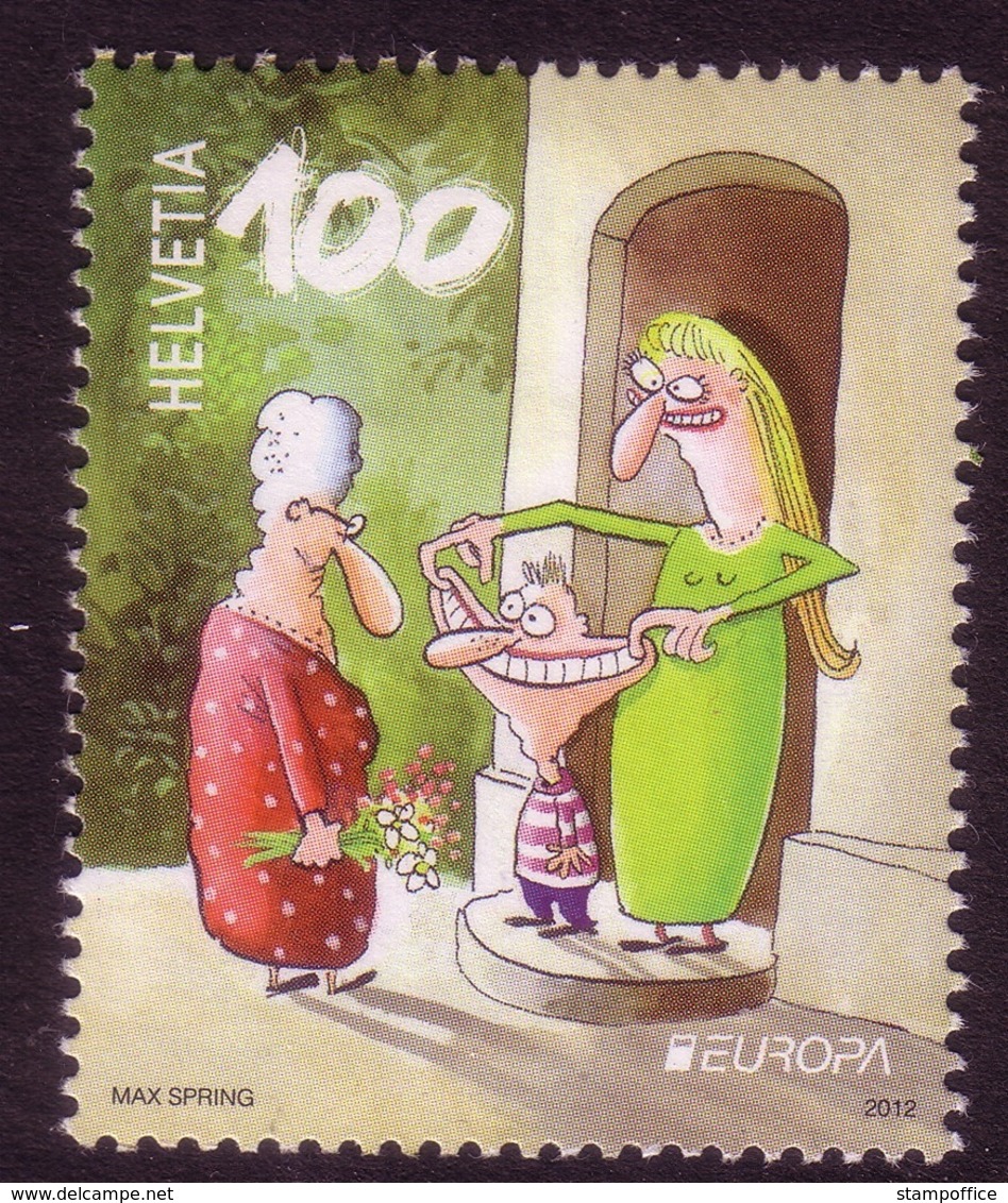 SCHWEIZ MI-NR. 2248 POSTFRISCH(MINT) EUROPA 2012 - BESUCHE KARIKATUR - 2012