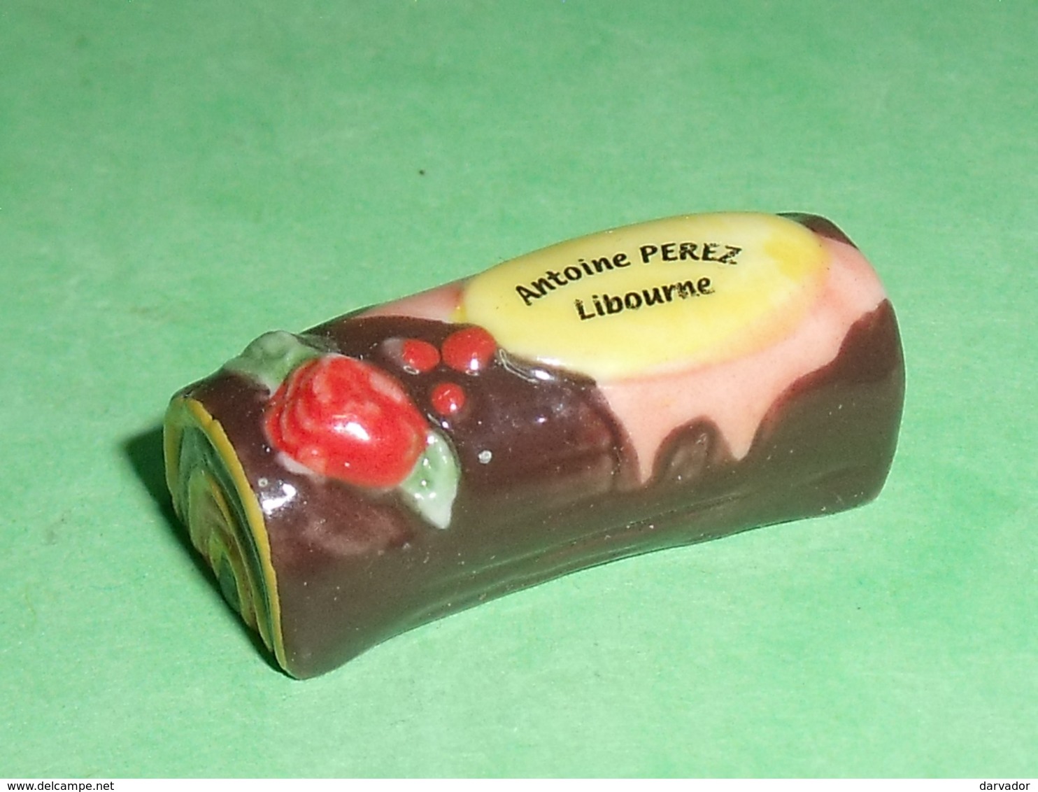 Fèves / Autres / Divers / Alimentation : Buche De Noel , " Antoine Perez  " Libourne "  , Perso    T64 - Andere & Zonder Classificatie