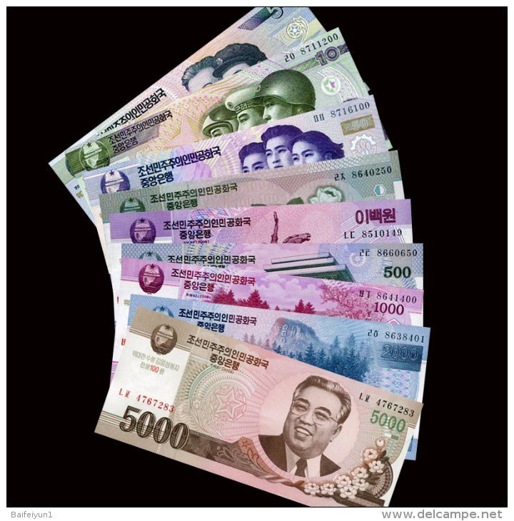 2012 North Korea  Banknotes 100 Aniversary Of  Kim Ll-sung - Korea, North