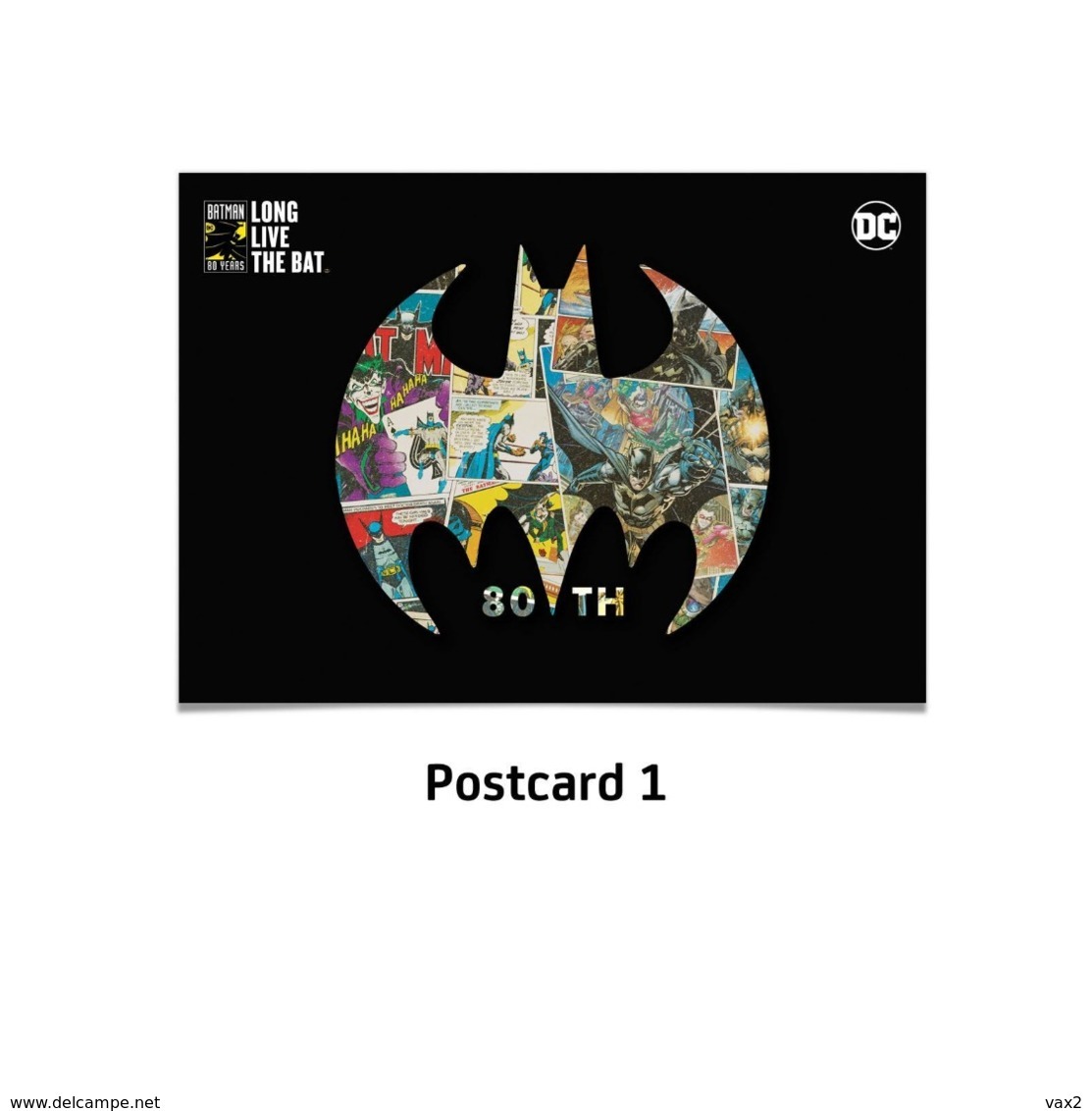 Malaysia 2019 Batman 80 Years personalized stamp folder set + special pack MNH cartoon comics DC unusual (hologram)