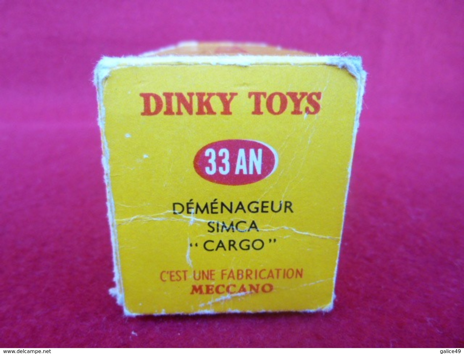 Dinky Toys Années 50/60 D'origine - 33AN - Déménageur Simca Cargo - Bailly Déménagement Garde-meubles - Dinky