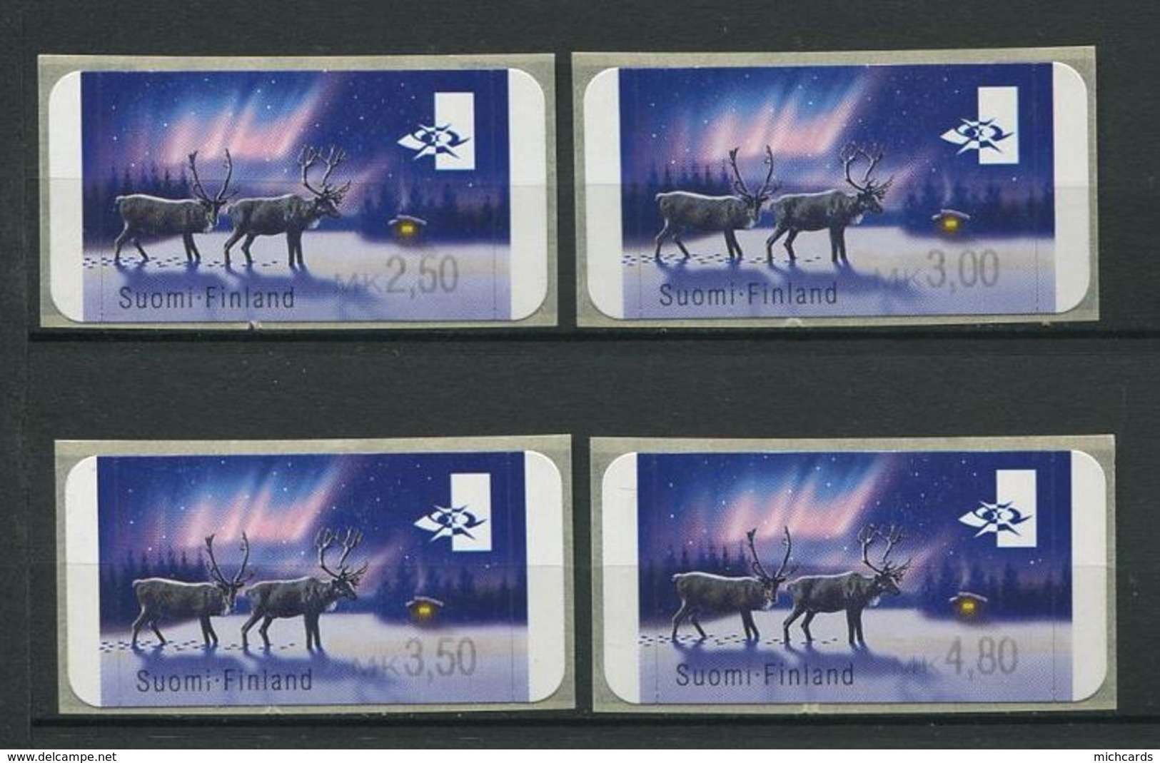 255 FINLANDE 2000/02 - Yvert 29 Distributeur Adhesif - Renne Neige - Neuf ** (MNH) Sans Trace De Charniere - Unused Stamps