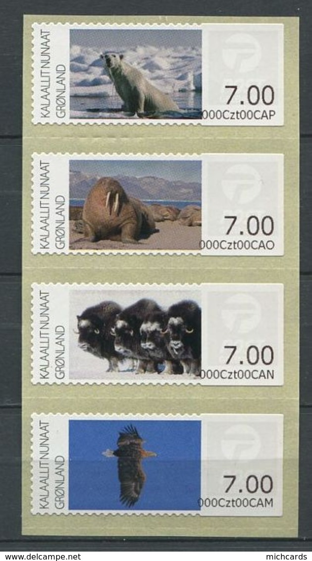 255 GROENLAND 2011 - Yvert 5/8 Distributeur Adhesif - Ours B - Salon Philatilique Automne - Neuf ** (MNH) Sans Charniere - Timbres De Distributeurs