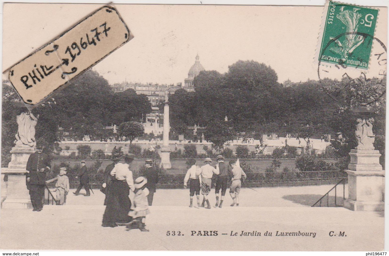 75 Paris - Cpa / Le Jardin Du Luxembourg. Circulé. - Parken, Tuinen