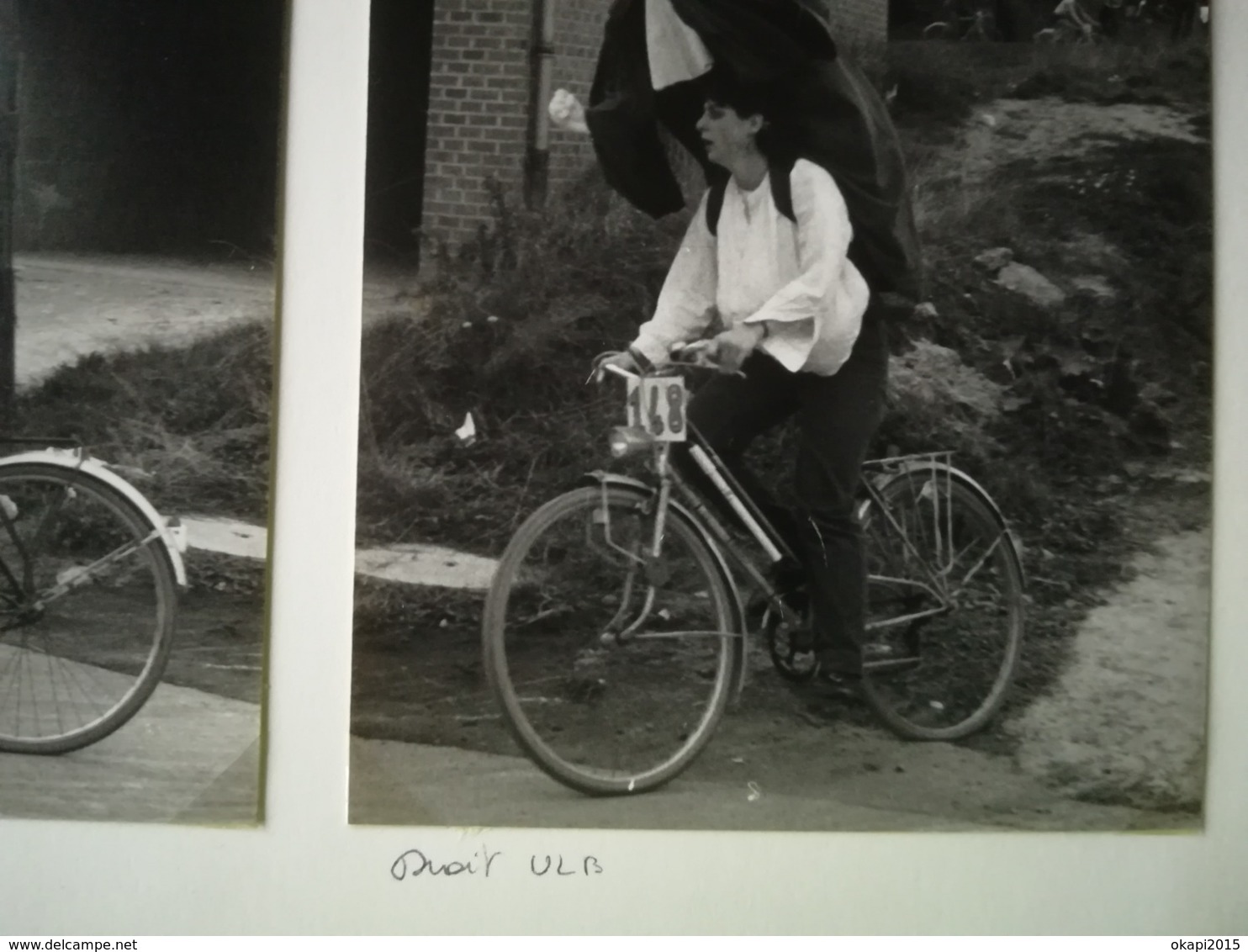 VÉLO BICÉPHALE VÉLO ÉTUDIANTS DROIT U. L. B AUX 24 HEURES VÉLO LOUVAIN - LA - NEUVE LEUVEN BRABANT FLAMAND BELGIQUE