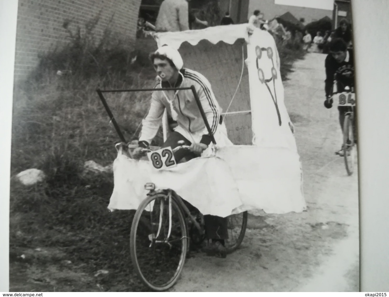 VÉLO BICÉPHALE VÉLO ÉTUDIANTS DROIT U. L. B AUX 24 HEURES VÉLO LOUVAIN - LA - NEUVE LEUVEN BRABANT FLAMAND BELGIQUE