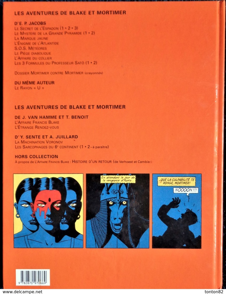 Y. Sente - A. Julliard - " Les Sarcophages Du 6e Continent "  Tome 1 - Les Aventures De Blake Et Mortimer - EO 2003 - Blake Et Mortimer