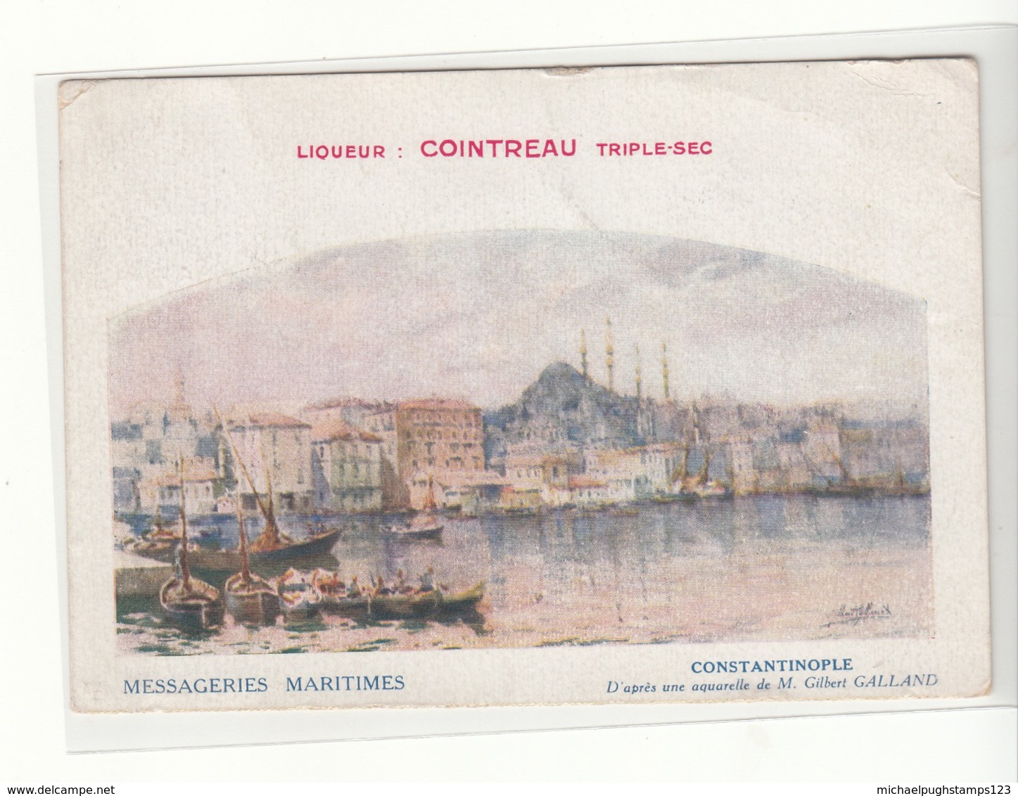 Lebanon / Pasteur / Messageries Maritimes Postcards / Alcohol / Cointreau - Libanon