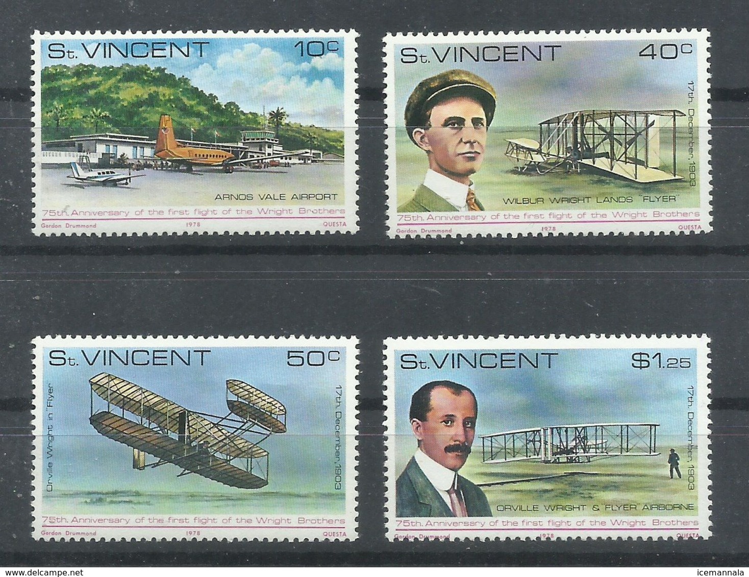 ST.  VINCENT   YVERT   522/25    MNH  ** - St.Vincent (...-1979)