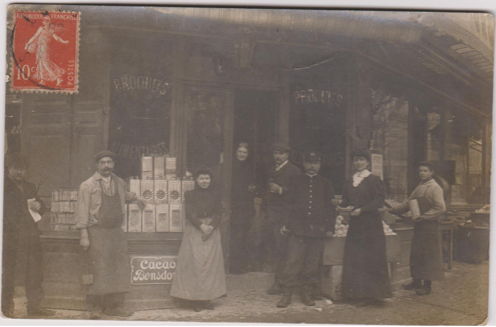 Carte Photo , Je Pense Une Epicerie  (lot239) - Magasins