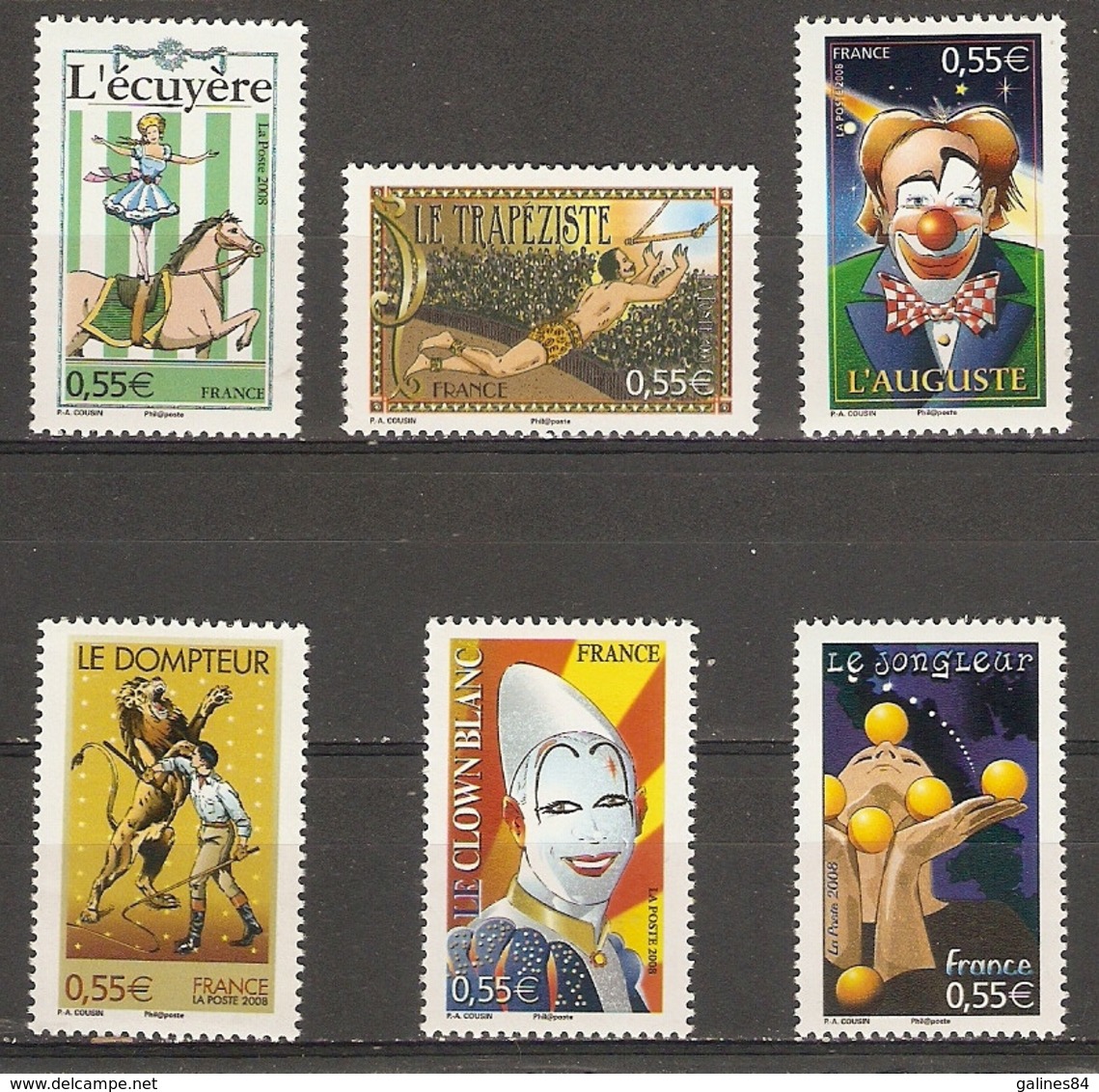 Célébrités N° 4216 / 4221  ** Neuf Sans Charnières Le Cirque - Neufs