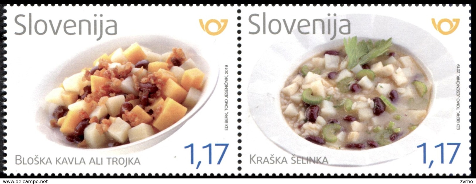 SLOVENIA SLOWENIEN SLOVÉNIE 2019 GASTRONOMY GASTRONOMIA FOOD ** SET ** MNH - Ernährung