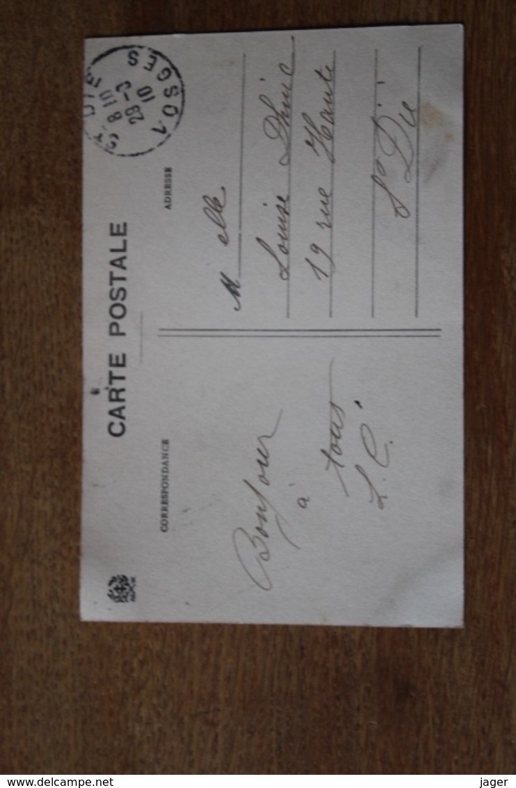 Carte Postale Ancienne   VOSGES  LA CROIX AUX MINES  LE CENTRE  CAFE DU PONT BECKER RESTAURANT ANIMATION 1910 - Altri & Non Classificati